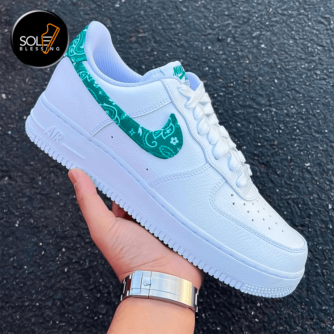 Air Force 1 Green Paisley – SOLEBLESSING